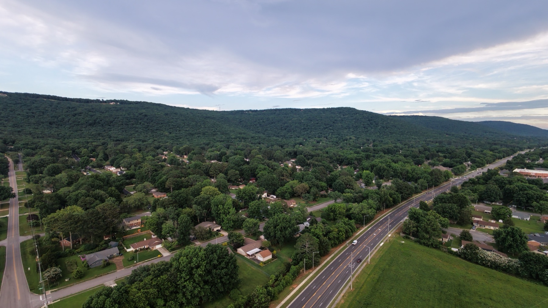 Bailey Cove Road and surrounding District 3 neighborhoods viewed from above