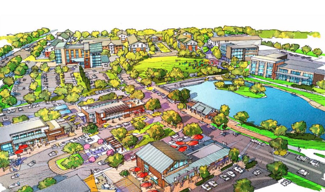 Concept image of the Hays Farm development in South Huntsville