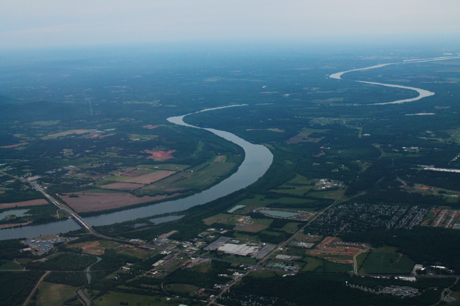 Aerial view of central Huntsville