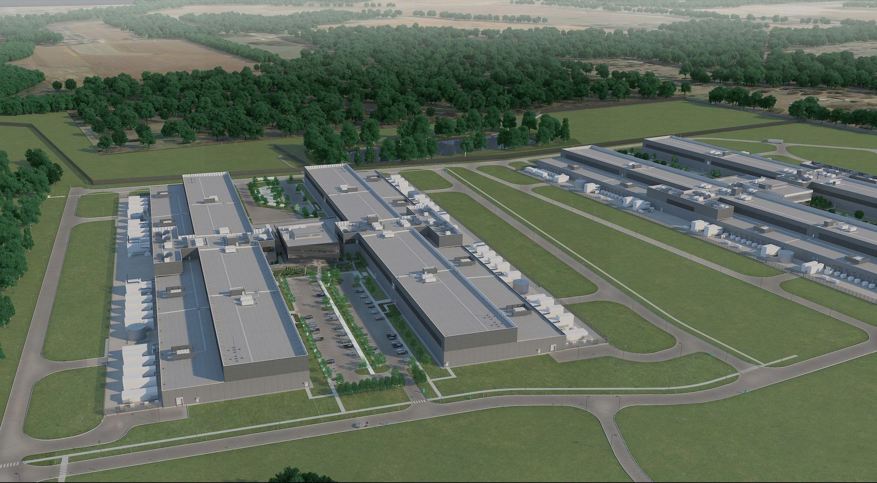 Rendering of the Meta Huntsville Data Center campus